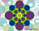 Dibujo Mandala con redondas pintado por  yonier