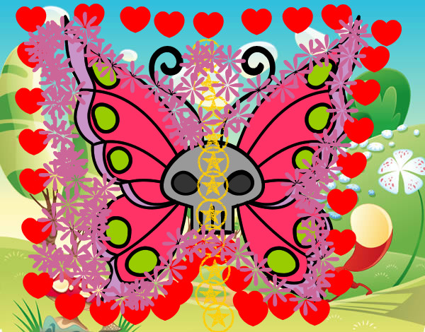 Dibujo Mariposa Emo pintado por Skyla