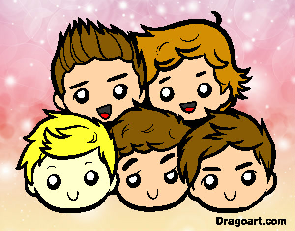 Dibujo One Direction 2 pintado por Andreska