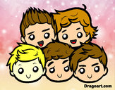 Dibujo One Direction 2 pintado por Andreska