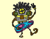 Dibujo Robot DJ pintado por lauracuca