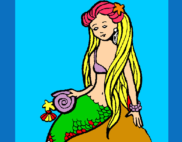 Sirena con caracola