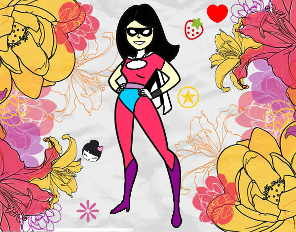 Dibujo Superheroina pintado por Naomylove
