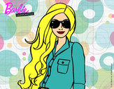 Dibujo Barbie con gafas de sol pintado por vicky25