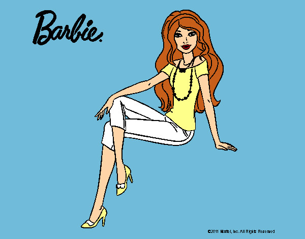 Dibujo Barbie moderna pintado por yuerina