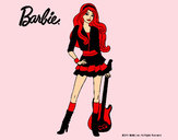 Dibujo Barbie rockera pintado por amalia