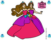 Dibujo Barbie y su amiga súper felices pintado por Ka-ilan