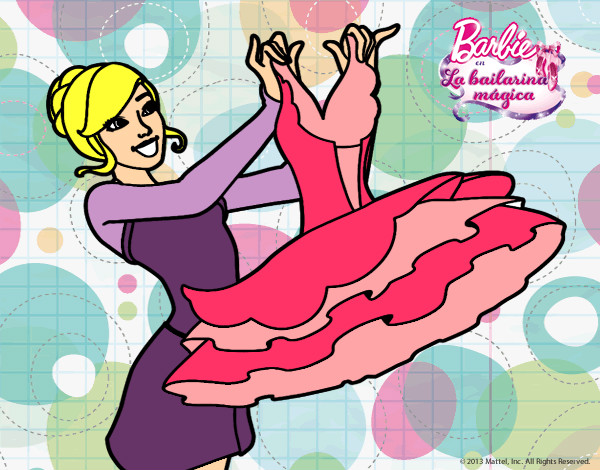 Barbie y su vestido de ballet