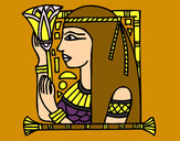 Dibujo Cleopatra pintado por yessii