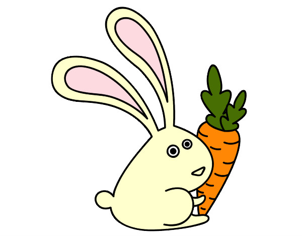conejo con zanahoria