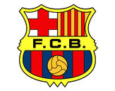 Dibujo Escudo del F.C. Barcelona pintado por DACC