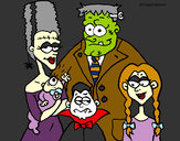 Dibujo Familia de monstruos pintado por estherlg99