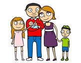 Dibujo Familia unida pintado por Loca15