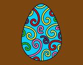 Dibujo Huevo decorado pintado por lokkkitah
