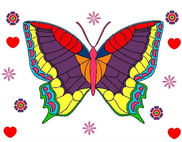 Dibujo Mariposa 16 pintado por Tanias17
