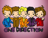 Dibujo One direction pintado por lauramalik