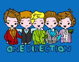 Dibujo One direction pintado por nicolle16