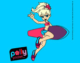 Dibujo Polly Pocket 3 pintado por crisa