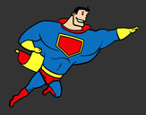 Dibujo Superhéroe grande pintado por vicky25