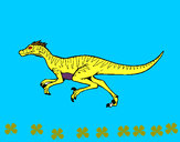 Dibujo Velociraptor pintado por alforos
