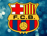 Dibujo Escudo del F.C. Barcelona pintado por sofia0715