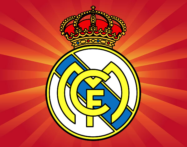 Dibujo Escudo del Real Madrid C.F. pintado por sofia0715