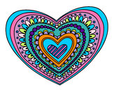 Dibujo Mandala corazón pintado por Cookie1D