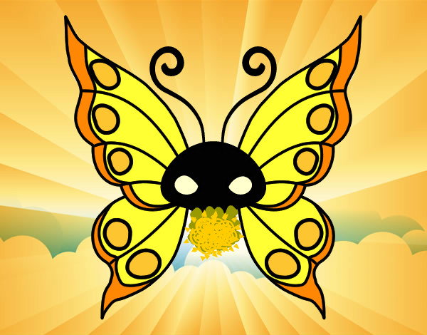 Dibujo Mariposa Emo pintado por azalea200