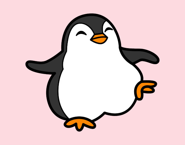 Dibujo Pingüino bailando pintado por Cookie1D