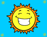 Dibujo Sol sonriendo pintado por Cookie1D