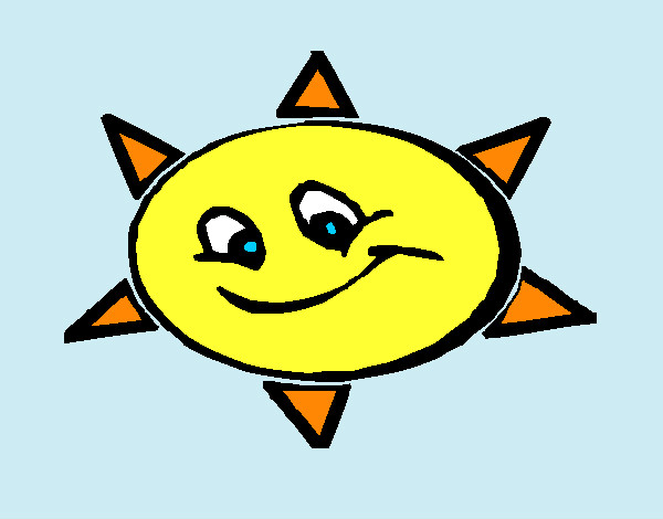 Dibujo Sol sonriente pintado por Cookie1D