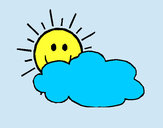 Dibujo Sol y nube pintado por Cookie1D