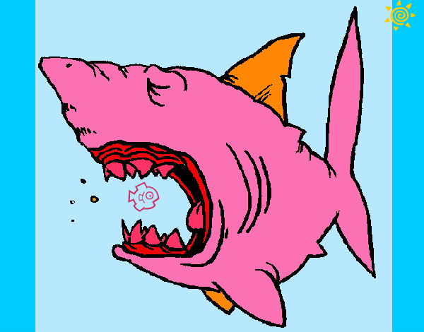 Dibujo Tiburón 1 pintado por Alvarocint