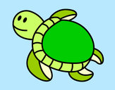 Dibujo Tortuga nadando pintado por Cookie1D