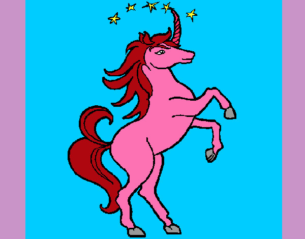 Dibujo Unicornio pintado por anitojrey