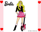 Dibujo Barbie rockera pintado por clarisse82