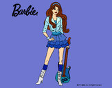 Dibujo Barbie rockera pintado por yuerina