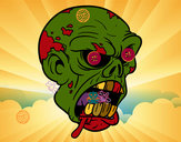 Dibujo Cabeza de zombi pintado por ianlucas