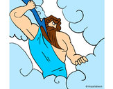 Dibujo Dios Zeus pintado por Daty