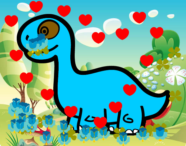 dinosaurio enamorado