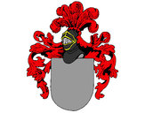 Dibujo Escudo de armas y casco pintado por danigm