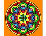 Dibujo Mandala 35 pintado por Mapiam