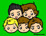 Dibujo One Direction 2 pintado por Dani456