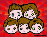 Dibujo One Direction 2 pintado por lourdesga