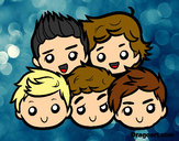 Dibujo One Direction 2 pintado por nayarli10