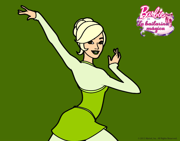 Barbie en postura de ballet