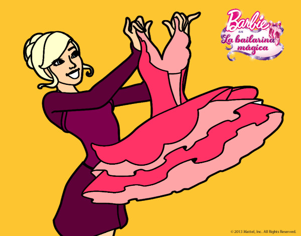 Barbie y su vestido de ballet