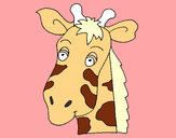 Dibujo Cara de jirafa pintado por charito