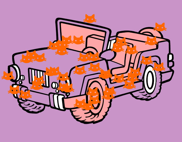 Dibujo Jeep pintado por armandobb