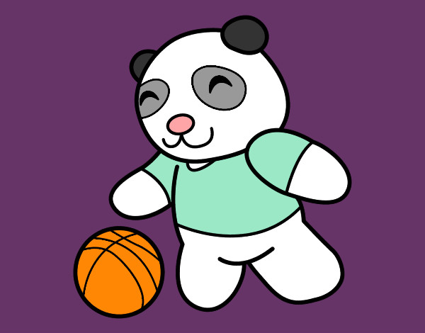 Panda con pelota